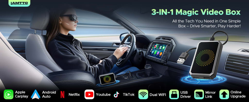 LAMTTO 3-in-1 Wireless CarPlay Box