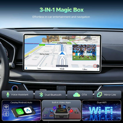 LAMTTO 3-in-1 Wireless CarPlay Box