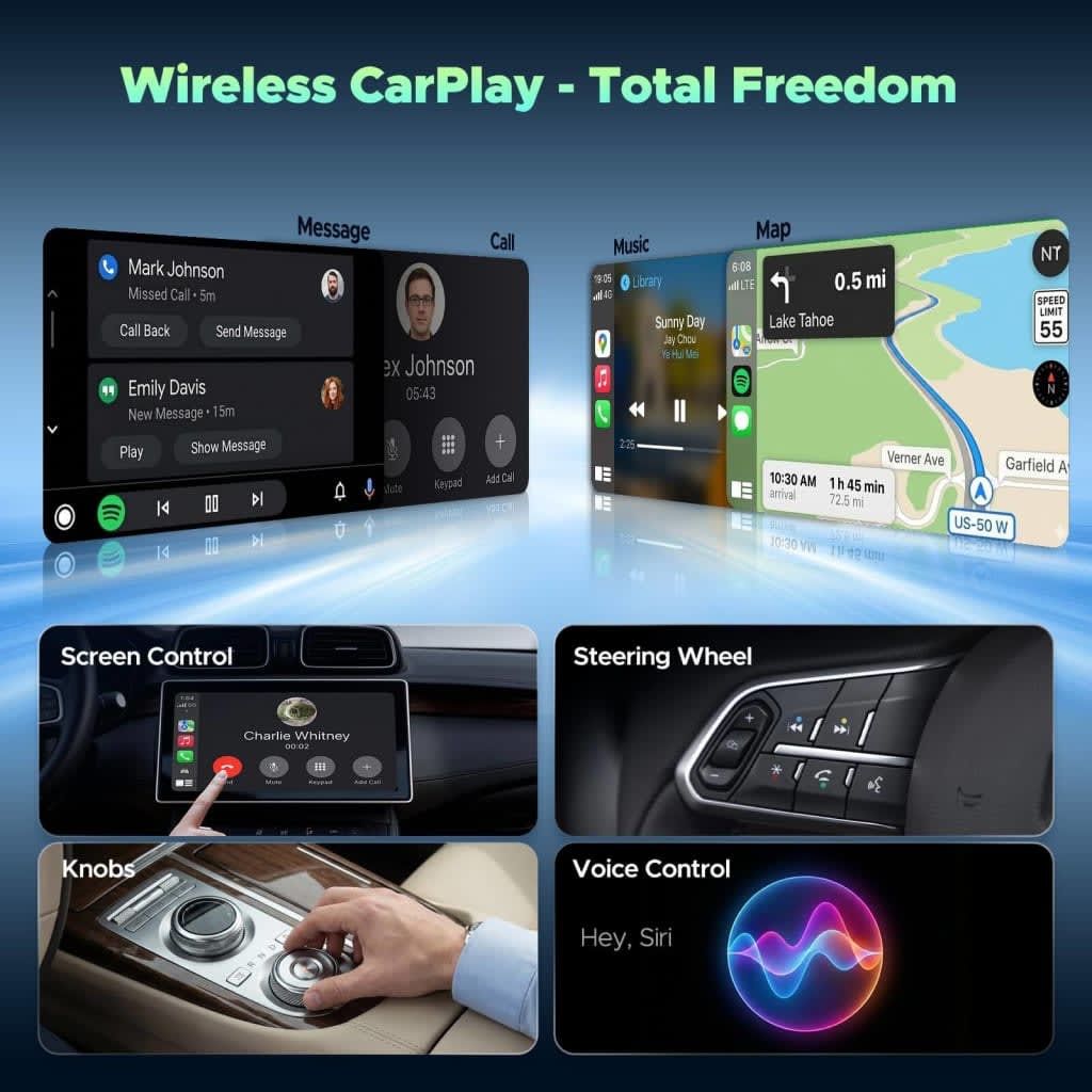 LAMTTO 3-in-1 Wireless CarPlay Box